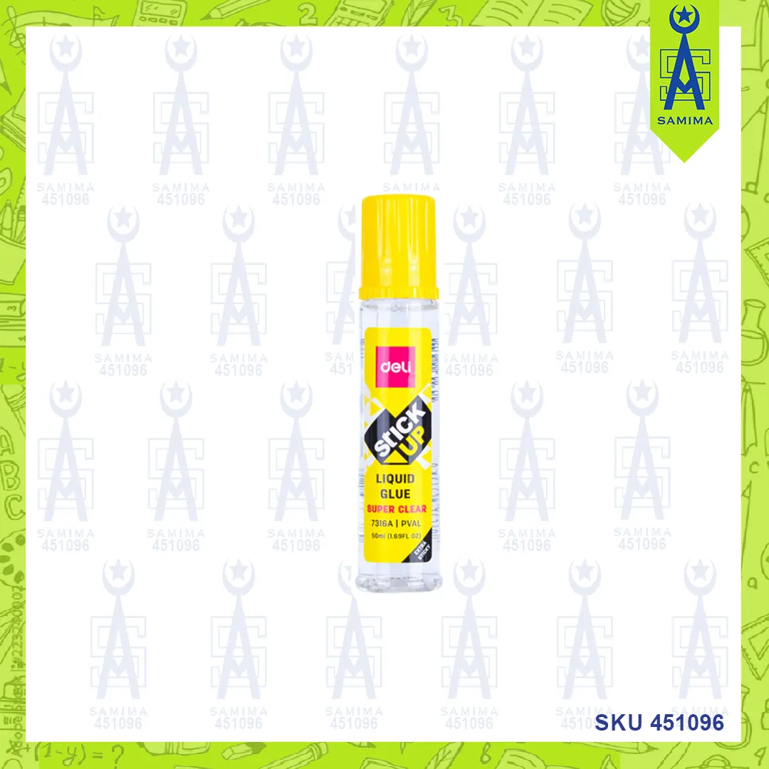 DELI 7316A  STICK UP LIQUID GLUE SUPER CLEAR 50ML