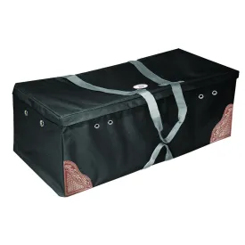 Derby Originals Hay Bale Bag Large 600D Waterproof with Leaf & Basket Hand Tooled Leather Accents - 44" x 20" x 16"