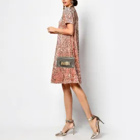 DIOR Metallic Patent Leather Mini J'A Shoulder Bag
