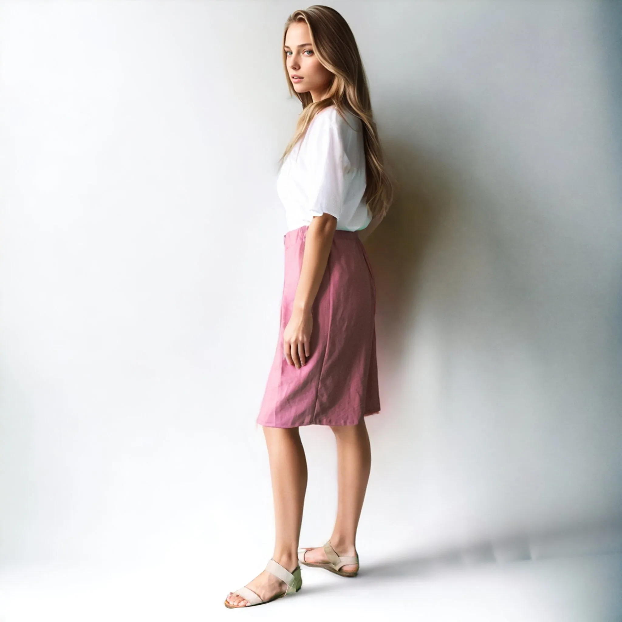 Dune Whisper Linen Shorts