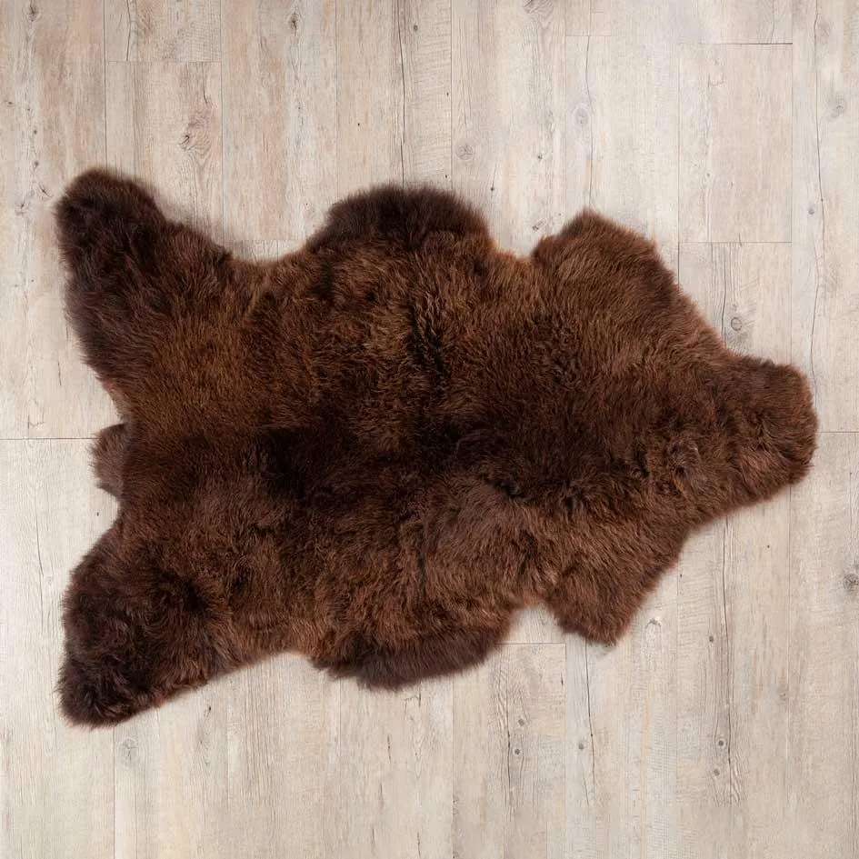 Eco Tanned British Natural Chocolate Sheepskin