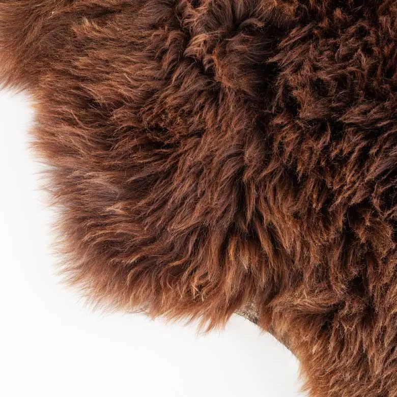 Eco Tanned British Natural Chocolate Sheepskin