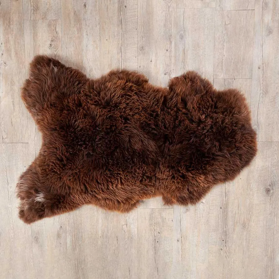 Eco Tanned British Natural Chocolate Sheepskin