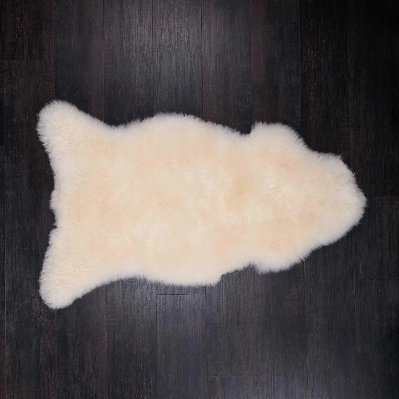 Eco Tanned British Sheepskin Natural White Extra Large
