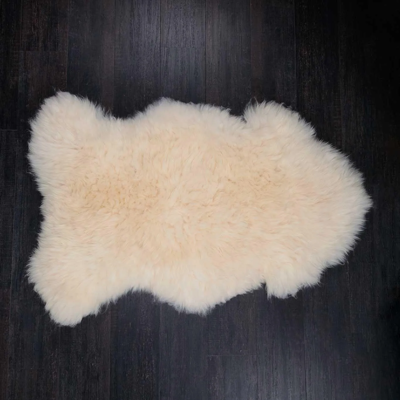 Eco Tanned British Sheepskin Natural White Extra Large