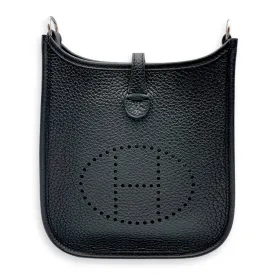 Evelyne Mini Black in Clemence, Palladium hardware