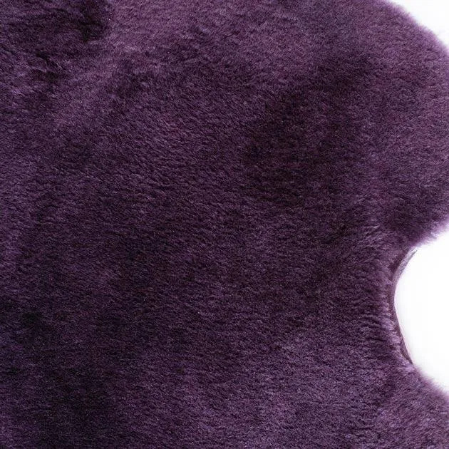 Exclusive Sheepskin Throw Royal Purple