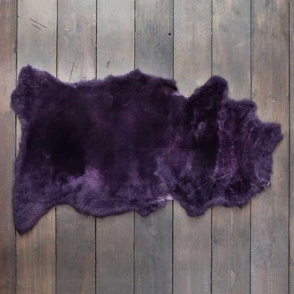 Exclusive Sheepskin Throw Royal Purple