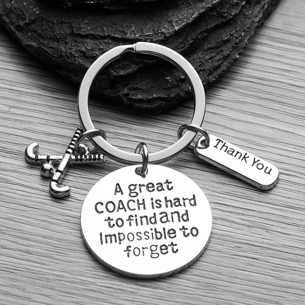 Field Hockey Great Coach is Hard to Find Keychain