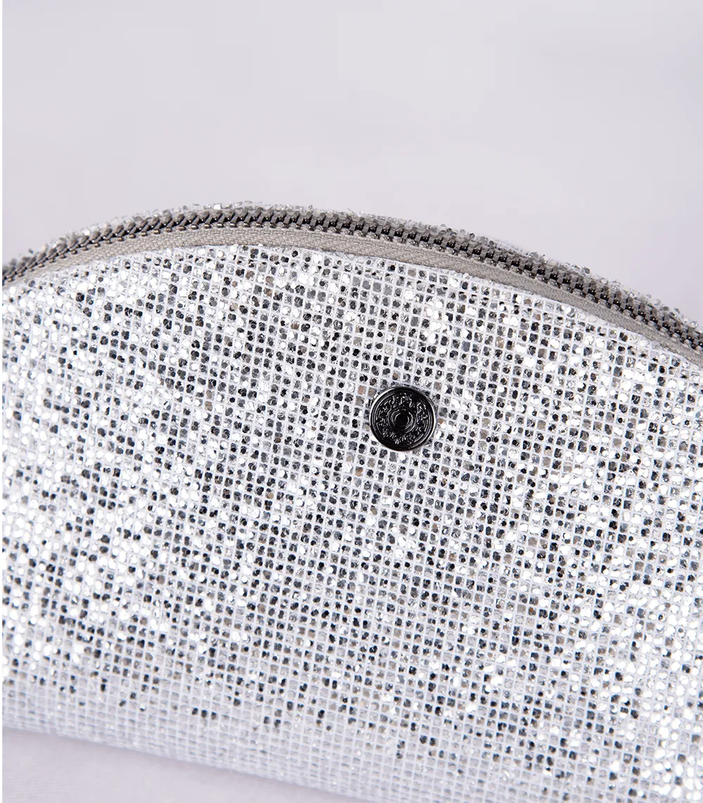 Float Glitter Pouch Silver