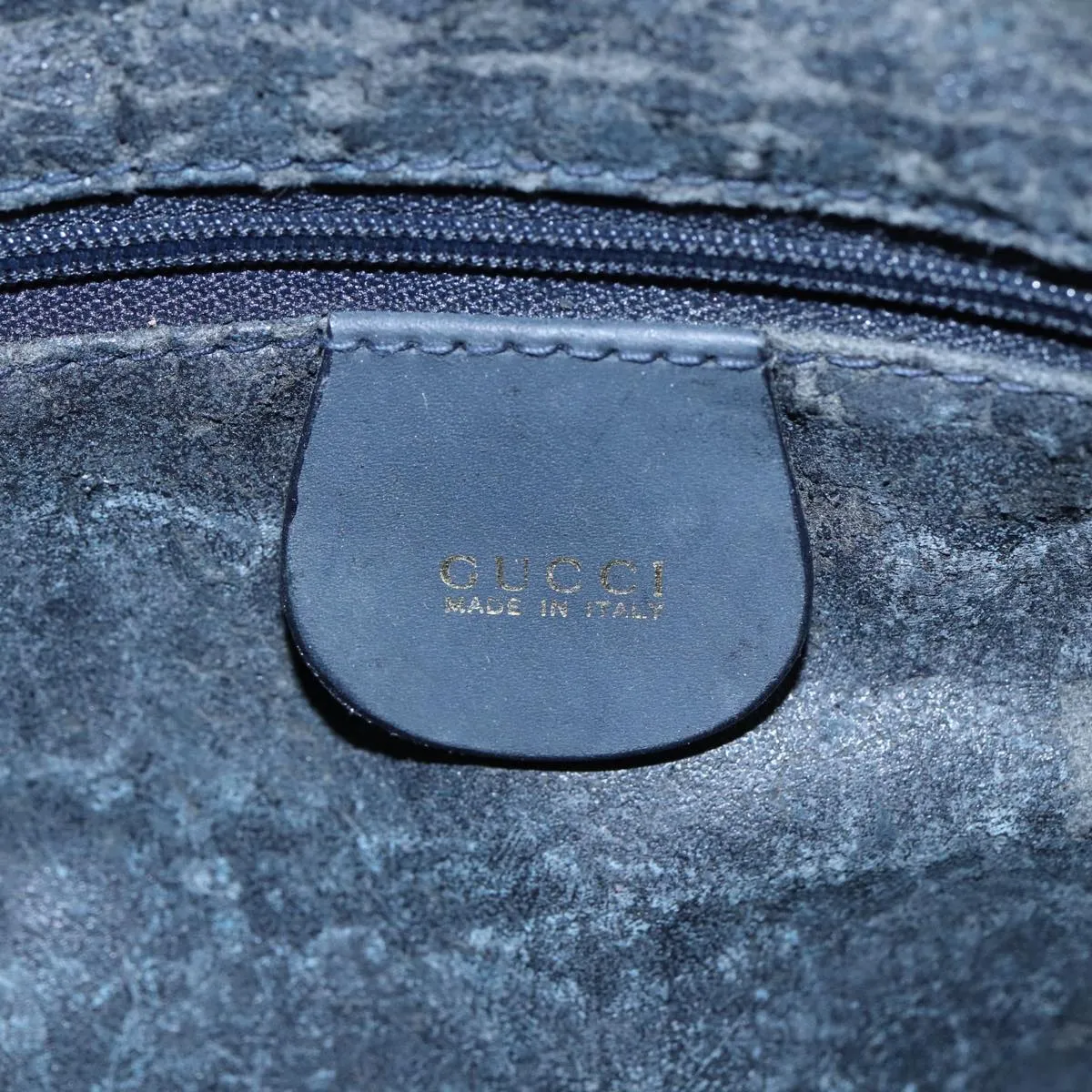 GUCCI Bamboo Shoulder Bag Suede Black 001 1638 2615 80843