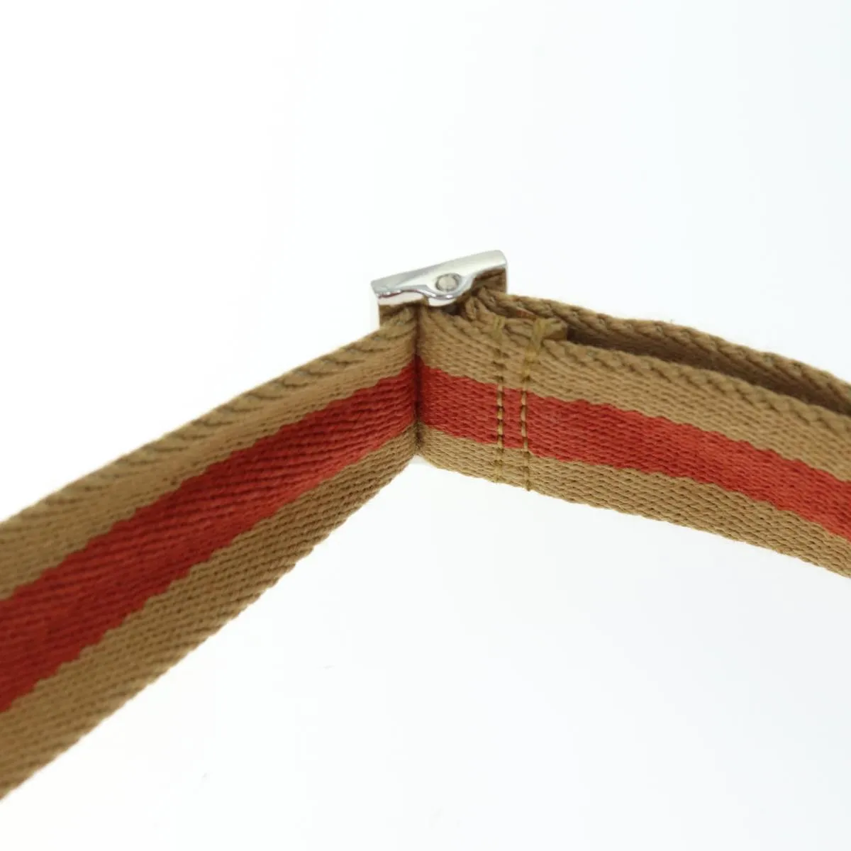 GUCCI GG Canvas Sherry Line Shoulder Bag Red Beige Brown 019 0375 75108