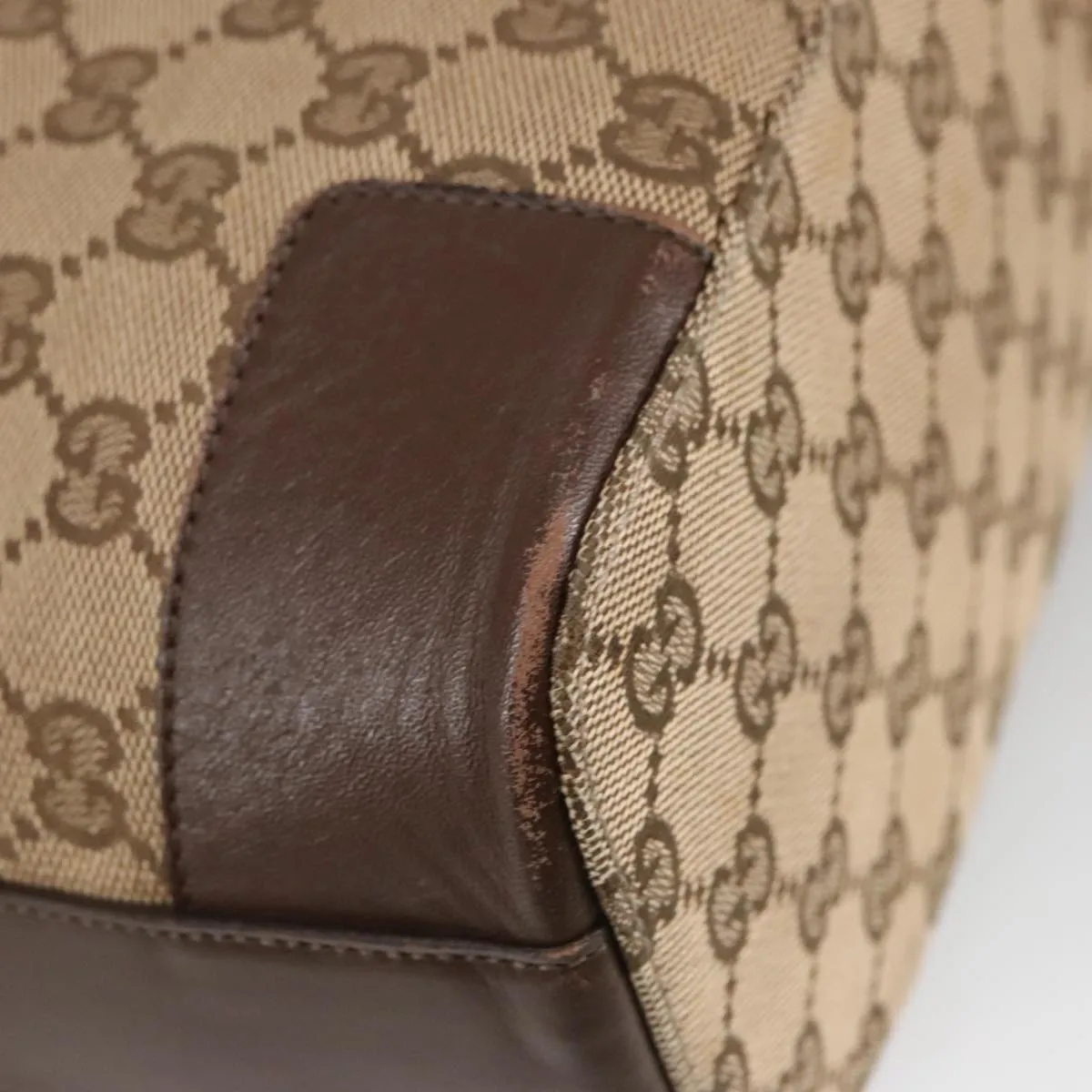GUCCI GG Canvas Shoulder Bag Beige Gold 001 4204 101137