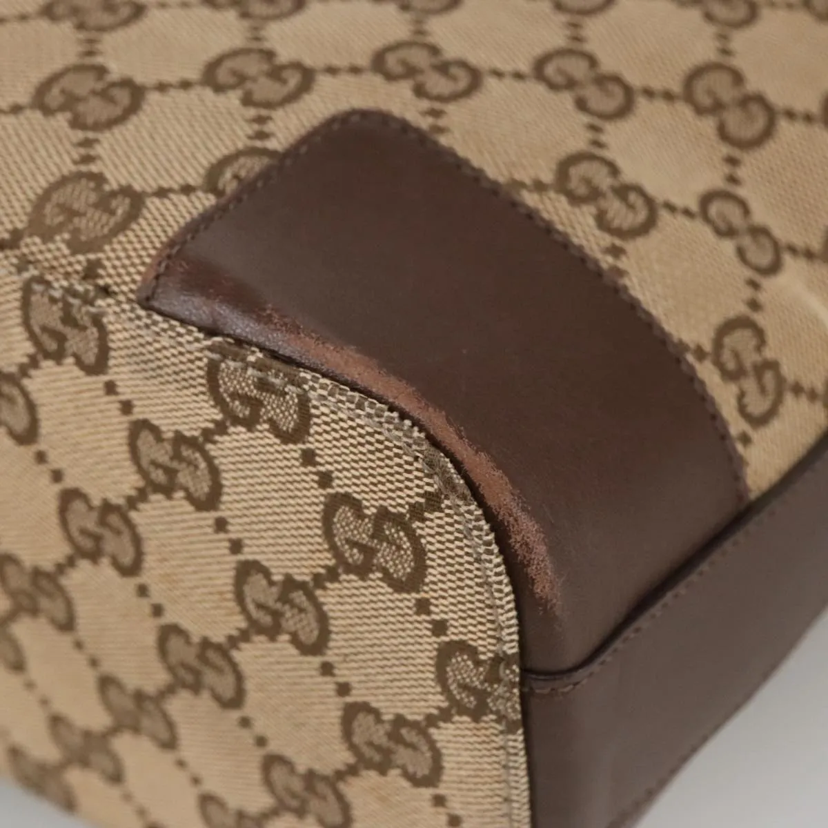 GUCCI GG Canvas Shoulder Bag Beige Gold 001 4204 101137