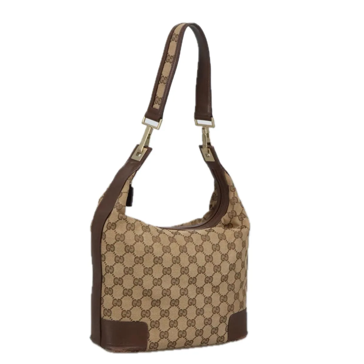 GUCCI GG Canvas Shoulder Bag Beige Gold 001 4204 101137