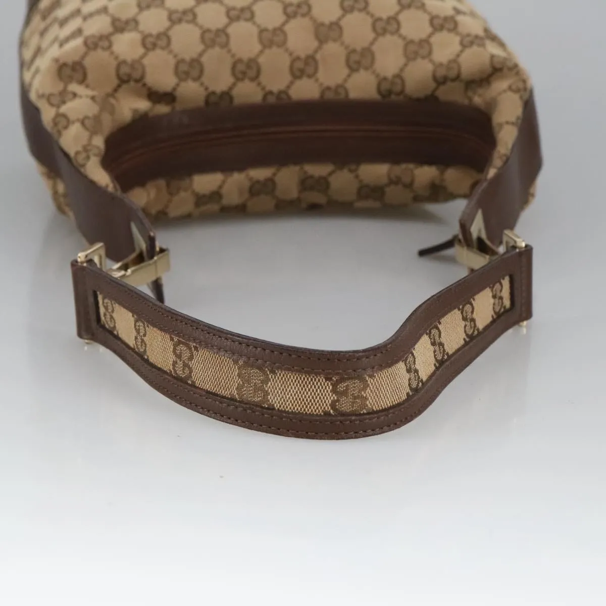 GUCCI GG Canvas Shoulder Bag Beige Gold 001 4204 101137