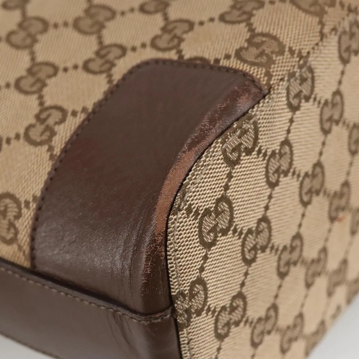 GUCCI GG Canvas Shoulder Bag Beige Gold 001 4204 101137