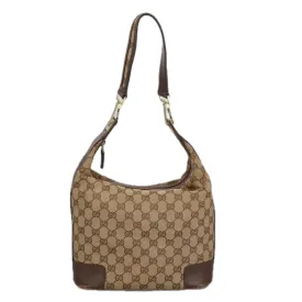 GUCCI GG Canvas Shoulder Bag Beige Gold 001 4204 101137