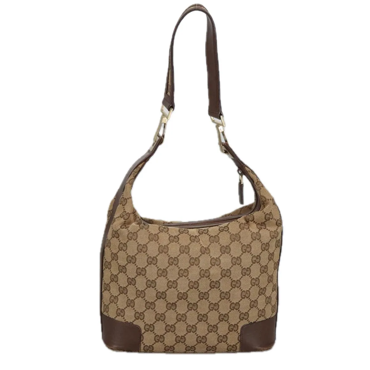 GUCCI GG Canvas Shoulder Bag Beige Gold 001 4204 101137