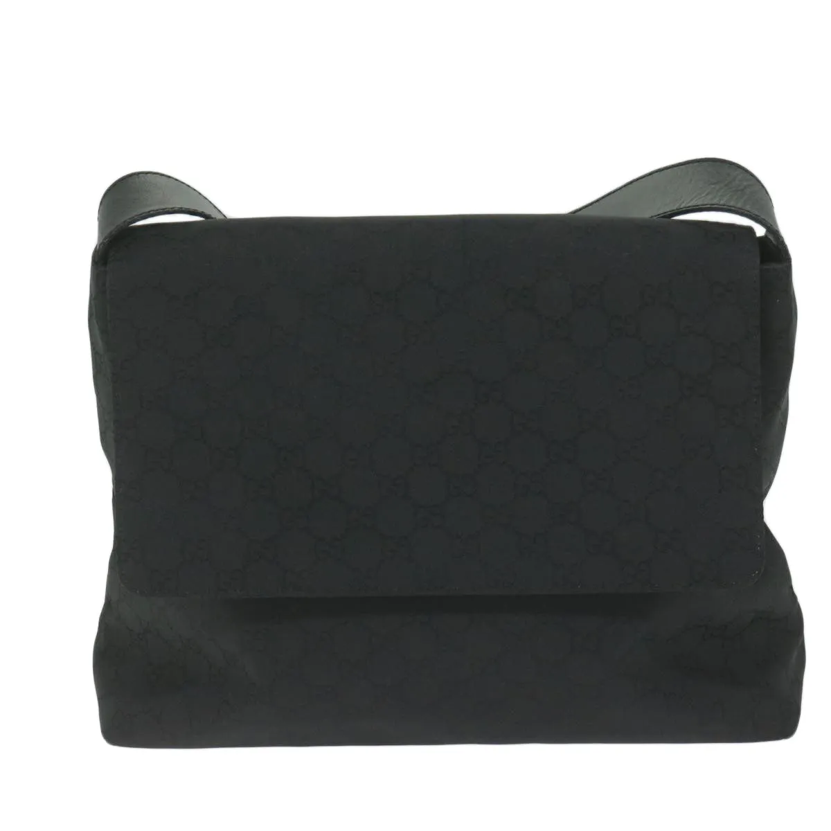 GUCCI GG Canvas Shoulder Bag Black 272351 60063