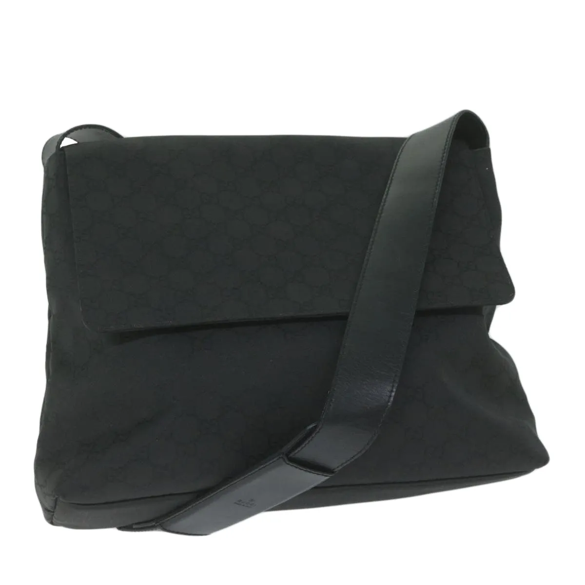 GUCCI GG Canvas Shoulder Bag Black 272351 60063