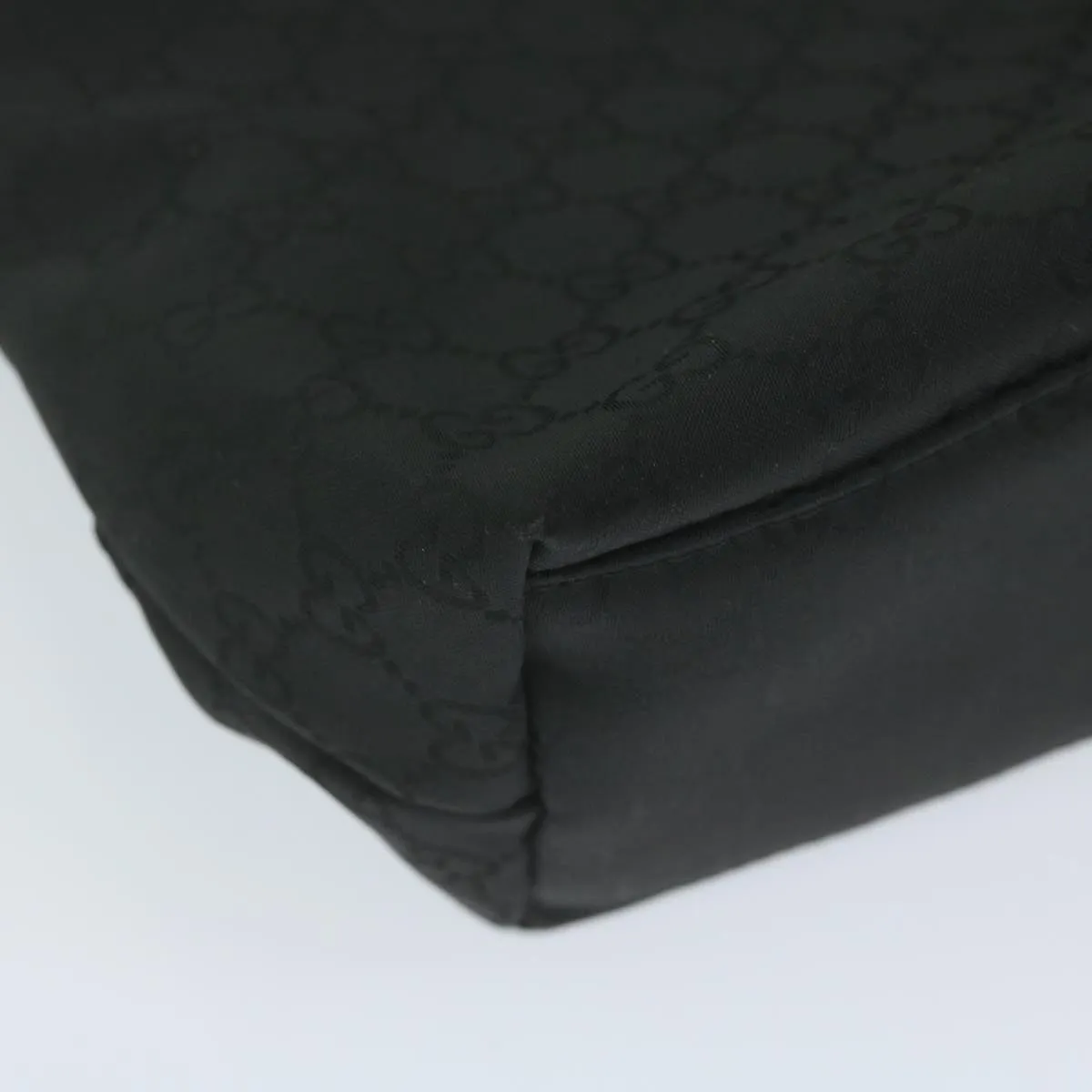 GUCCI GG Canvas Shoulder Bag Black 272351 60063