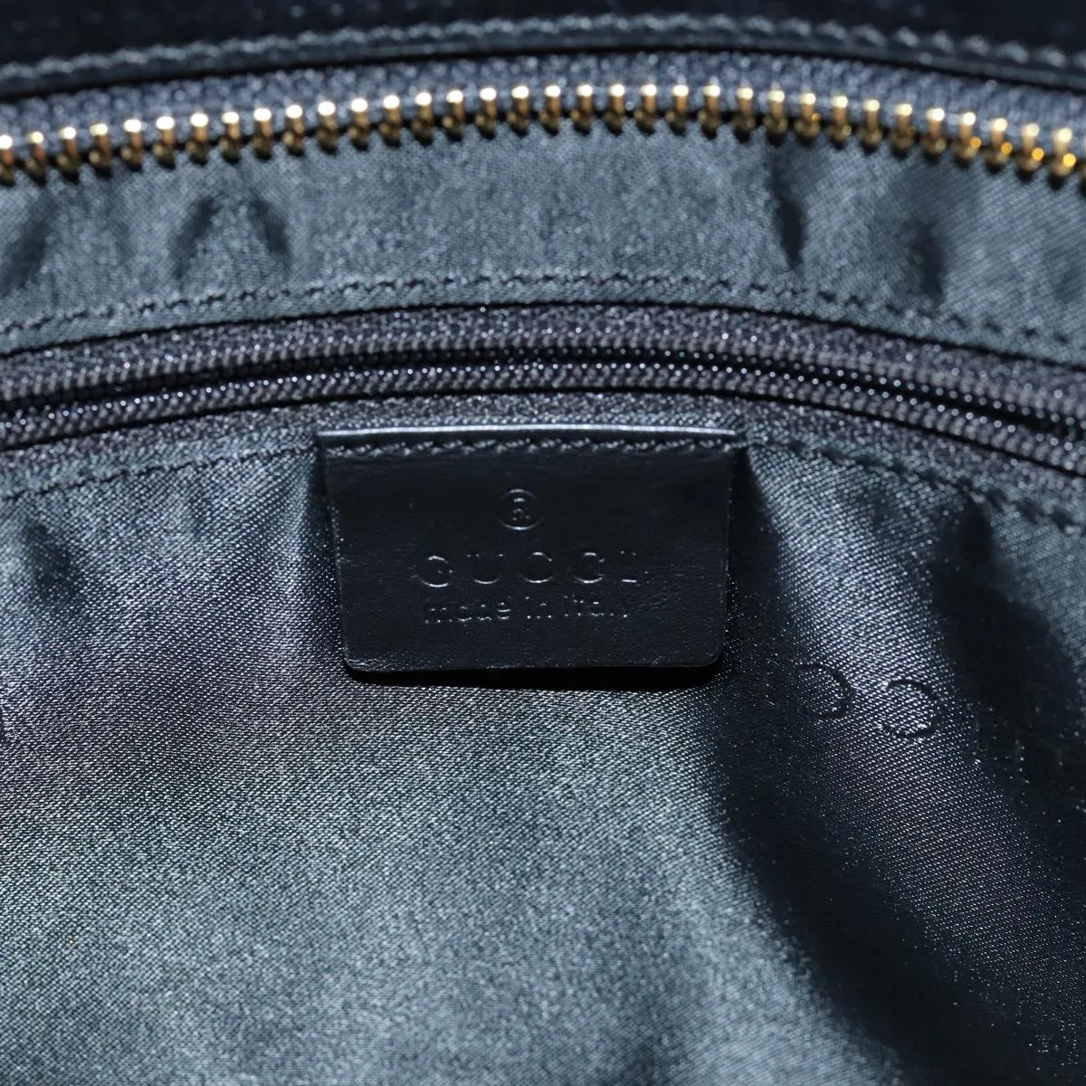 GUCCI GG Canvas Shoulder Bag Black White 001 4094 75600