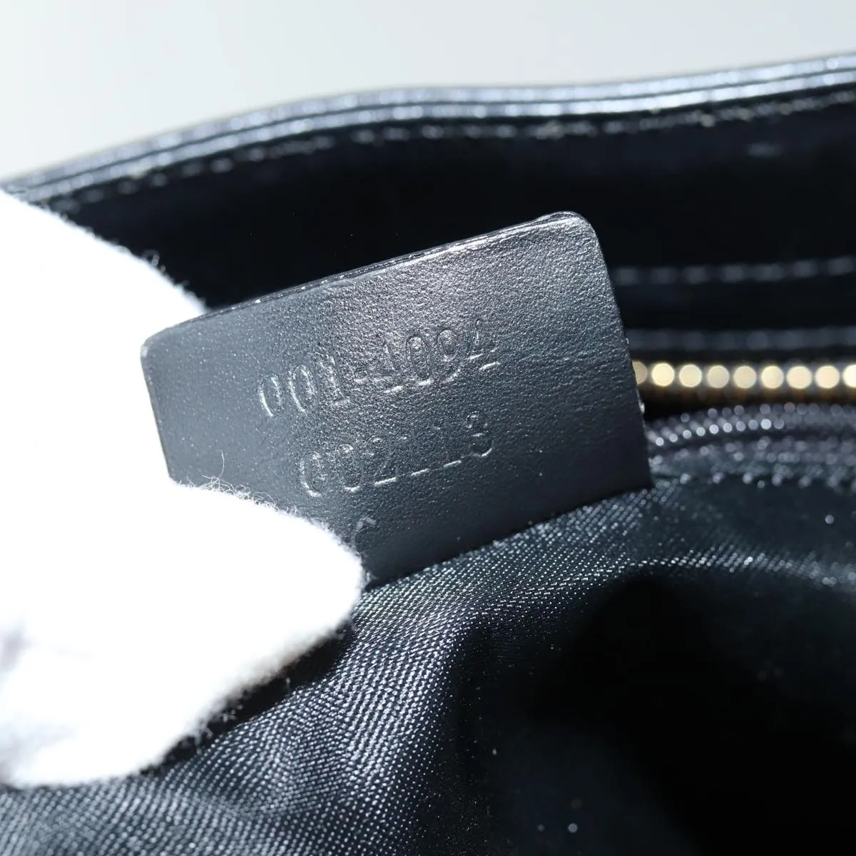 GUCCI GG Canvas Shoulder Bag Black White 001 4094 75600