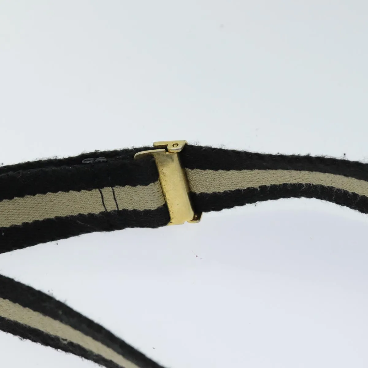 GUCCI GG Canvas Shoulder Bag Black White 001 4094 75600
