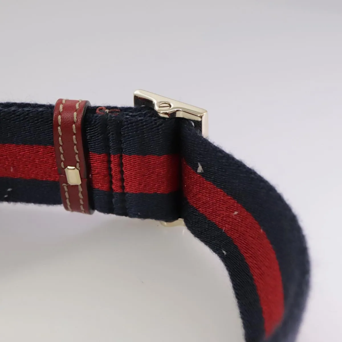 GUCCI GG Crystal Sherry Line Shoulder Bag Red Navy gold 181092 106238