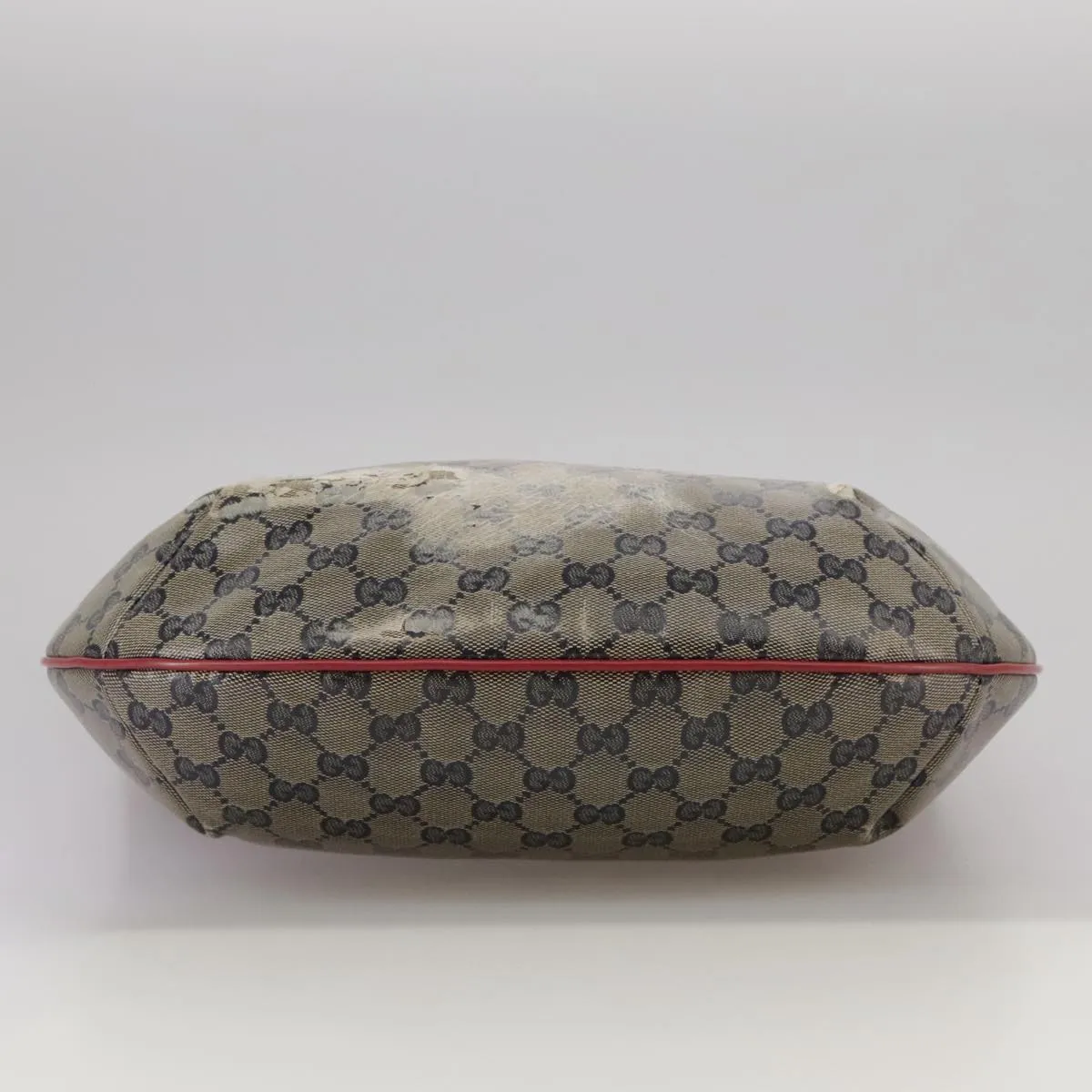 GUCCI GG Crystal Sherry Line Shoulder Bag Red Navy gold 181092 106238