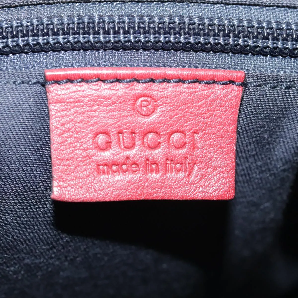 GUCCI GG Crystal Sherry Line Shoulder Bag Red Navy gold 181092 106238