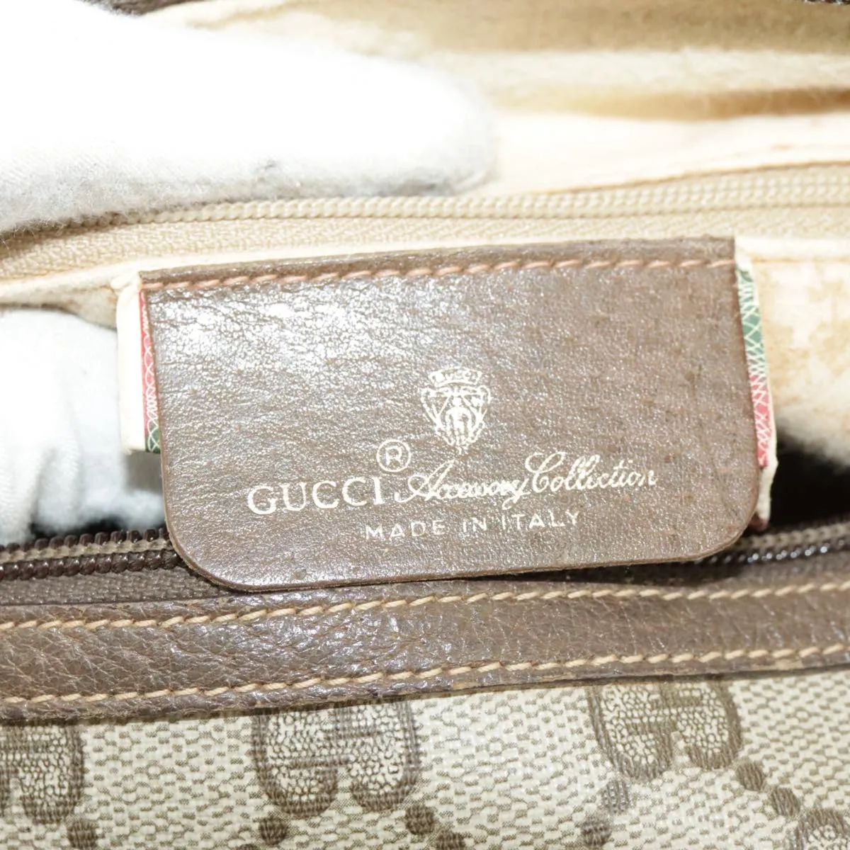 GUCCI GG Supreme Web Sherry Line Shoulder Bag PVC Beige 89 02 032 102467