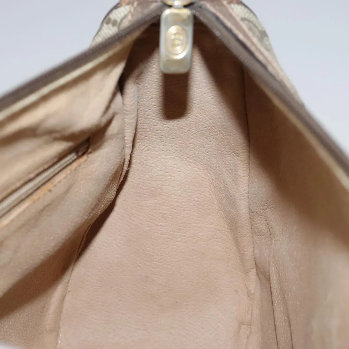 GUCCI GG Supreme Web Sherry Line Shoulder Bag PVC Beige 89 02 032 106357