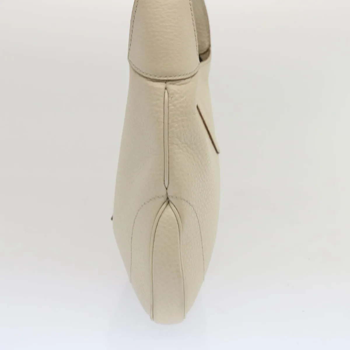 GUCCI Jackie Shoulder Bag Leather White 137335 fm3194