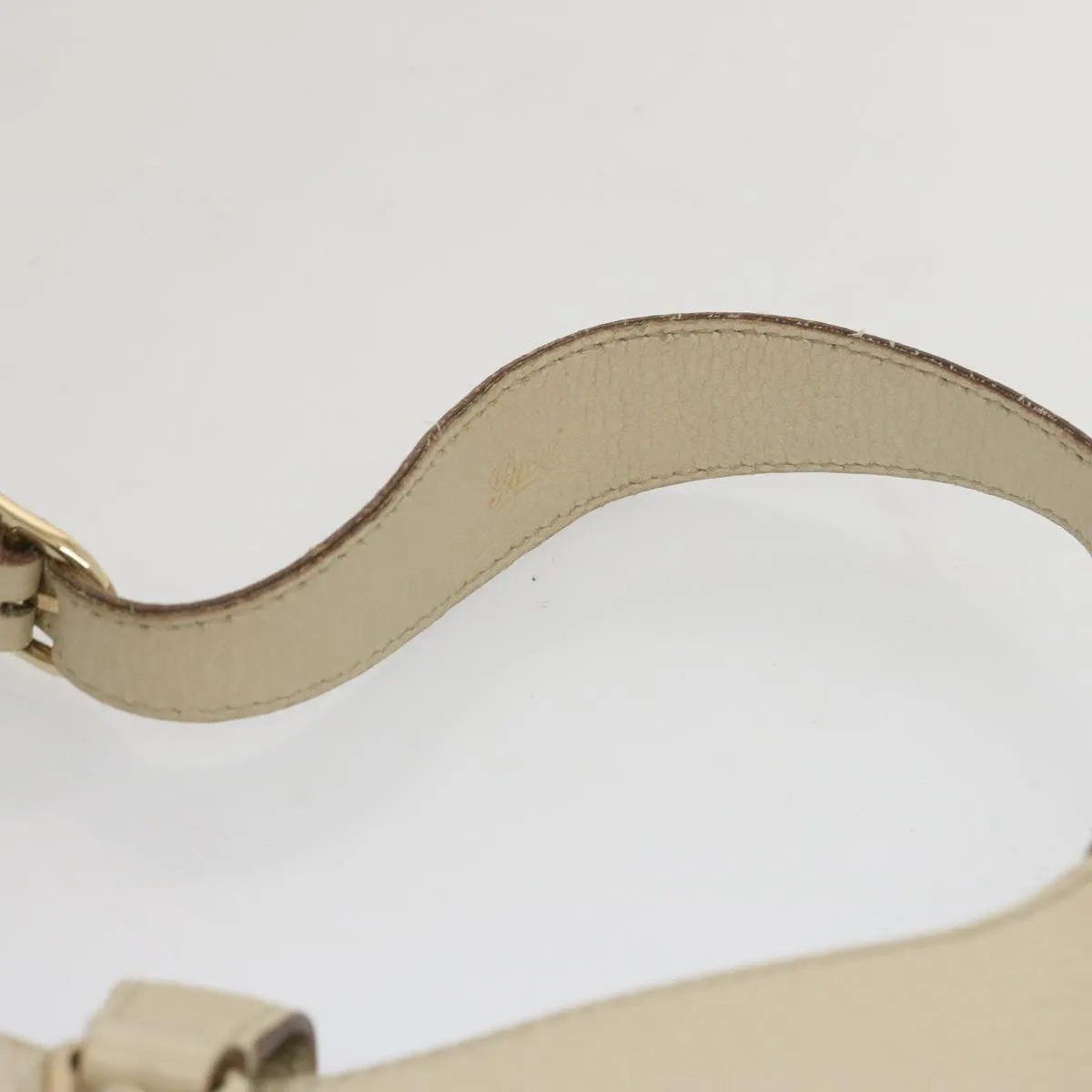 GUCCI Jackie Shoulder Bag Leather White 137335 fm3194