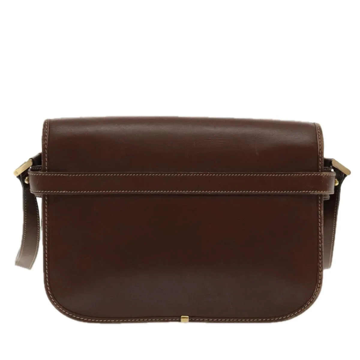 GUCCI Micro GG Supreme Shoulder Bag PVC Beige Gold Brown yk15470