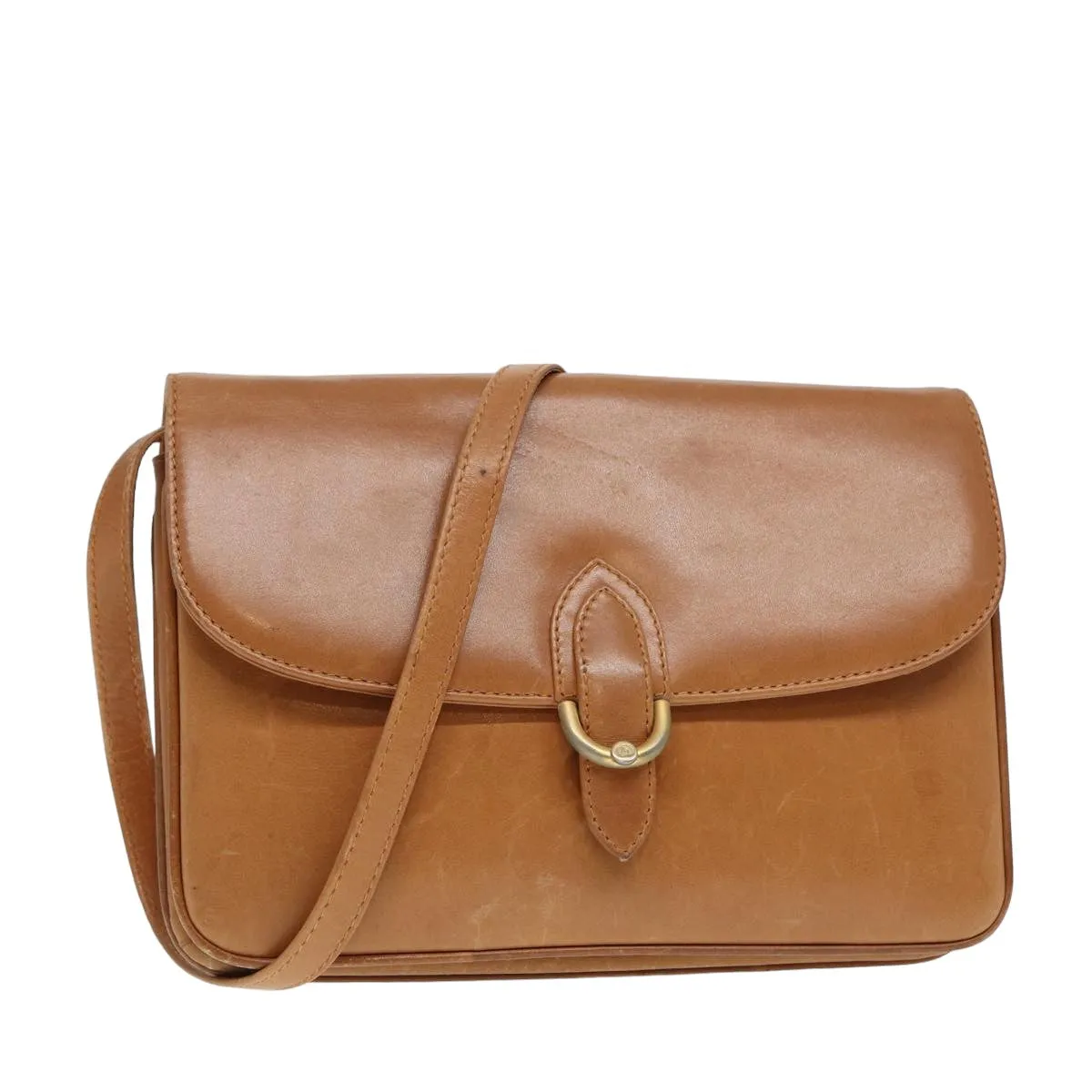 GUCCI Shoulder Bag Leather Brown 79733