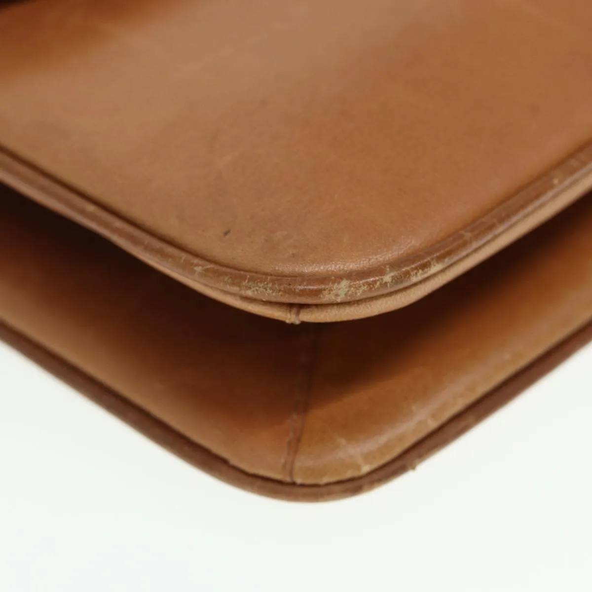 GUCCI Shoulder Bag Leather Brown 79733
