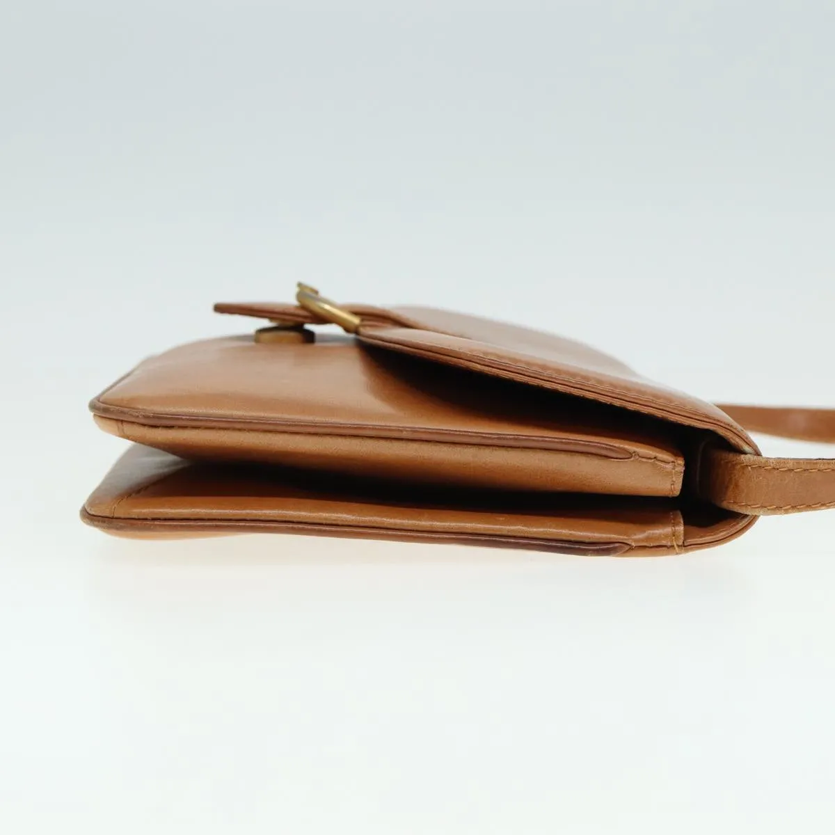 GUCCI Shoulder Bag Leather Brown 79733