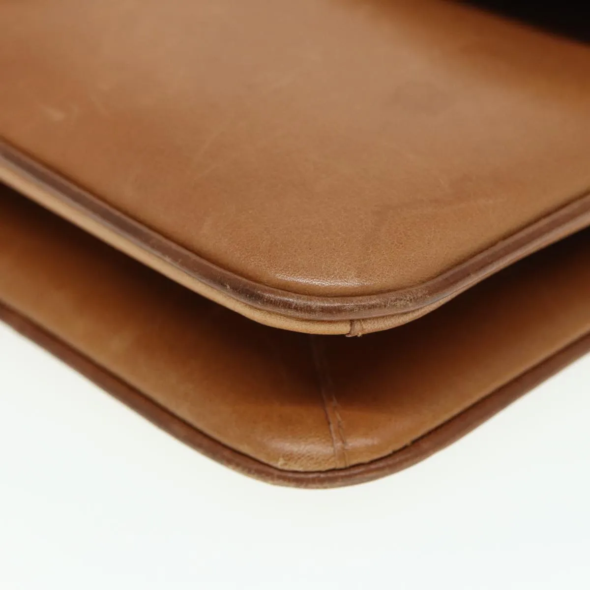 GUCCI Shoulder Bag Leather Brown 79733
