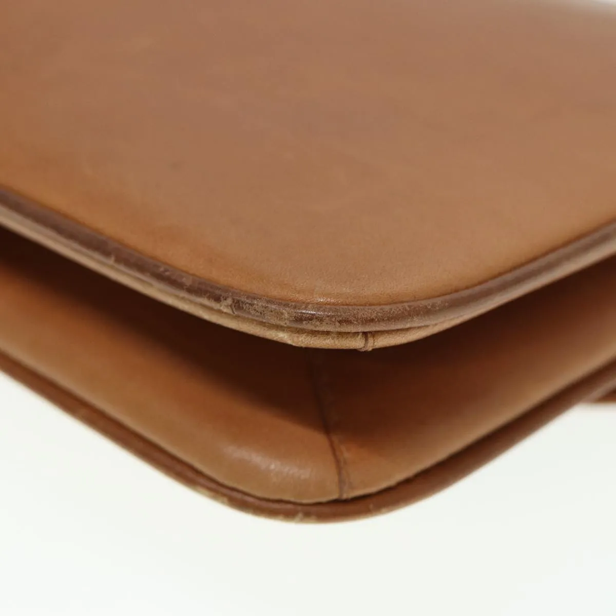 GUCCI Shoulder Bag Leather Brown 79733