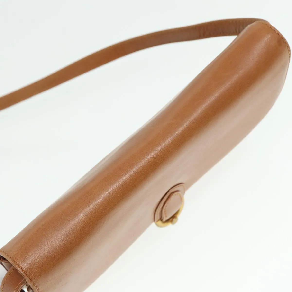 GUCCI Shoulder Bag Leather Brown 79733