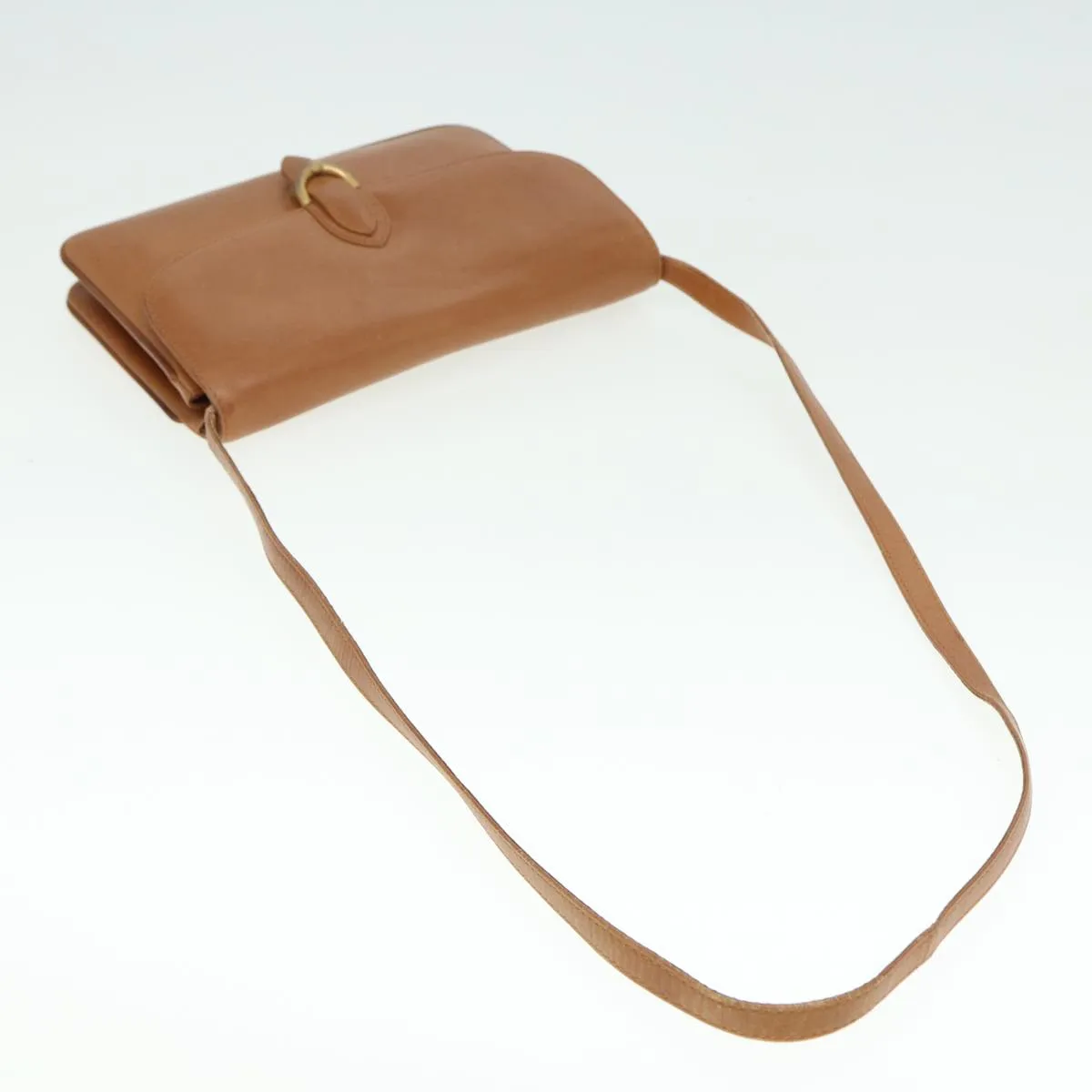 GUCCI Shoulder Bag Leather Brown 79733