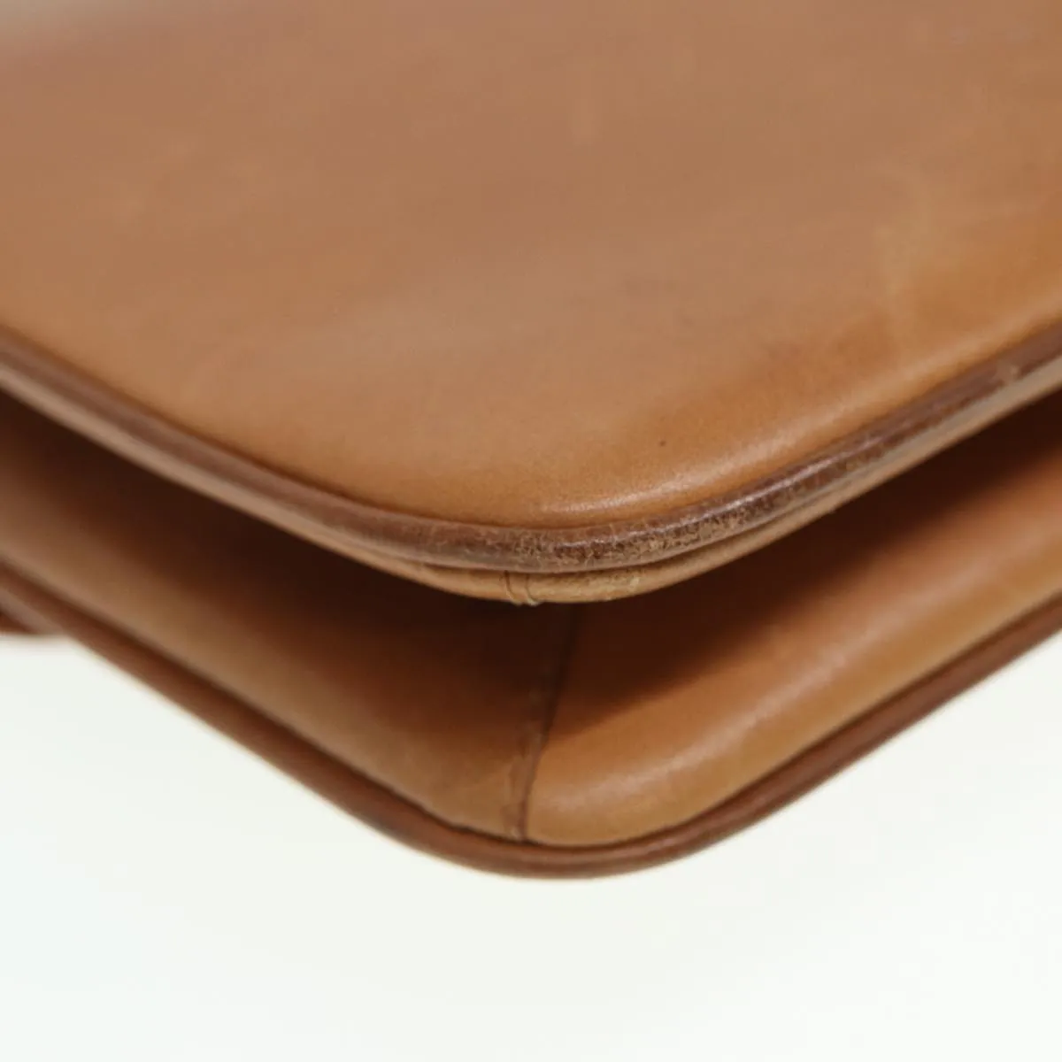 GUCCI Shoulder Bag Leather Brown 79733