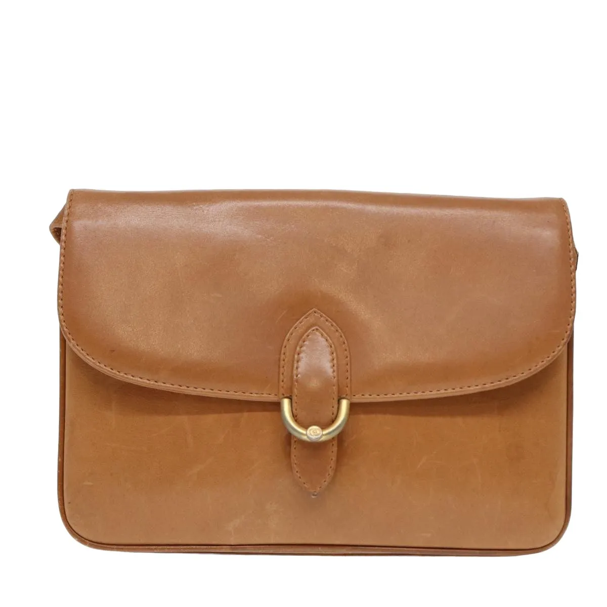 GUCCI Shoulder Bag Leather Brown 79733