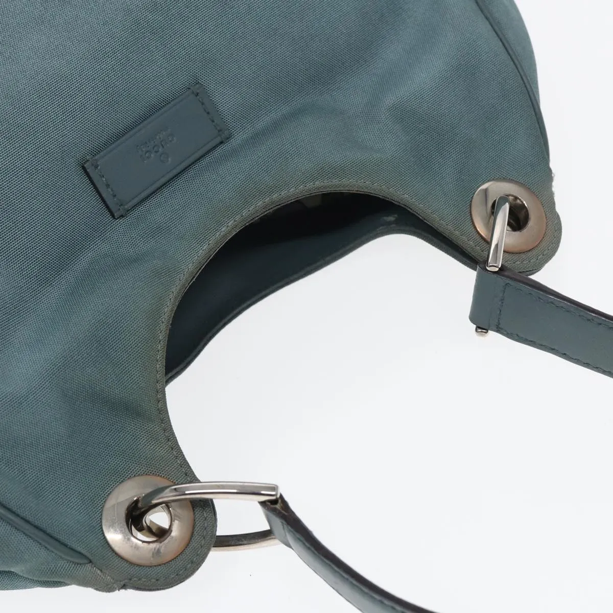 GUCCI Shoulder Bag Nylon Outlet Light Blue 244342 83813