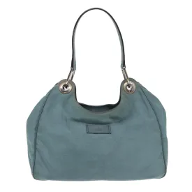 GUCCI Shoulder Bag Nylon Outlet Light Blue 244342 83813