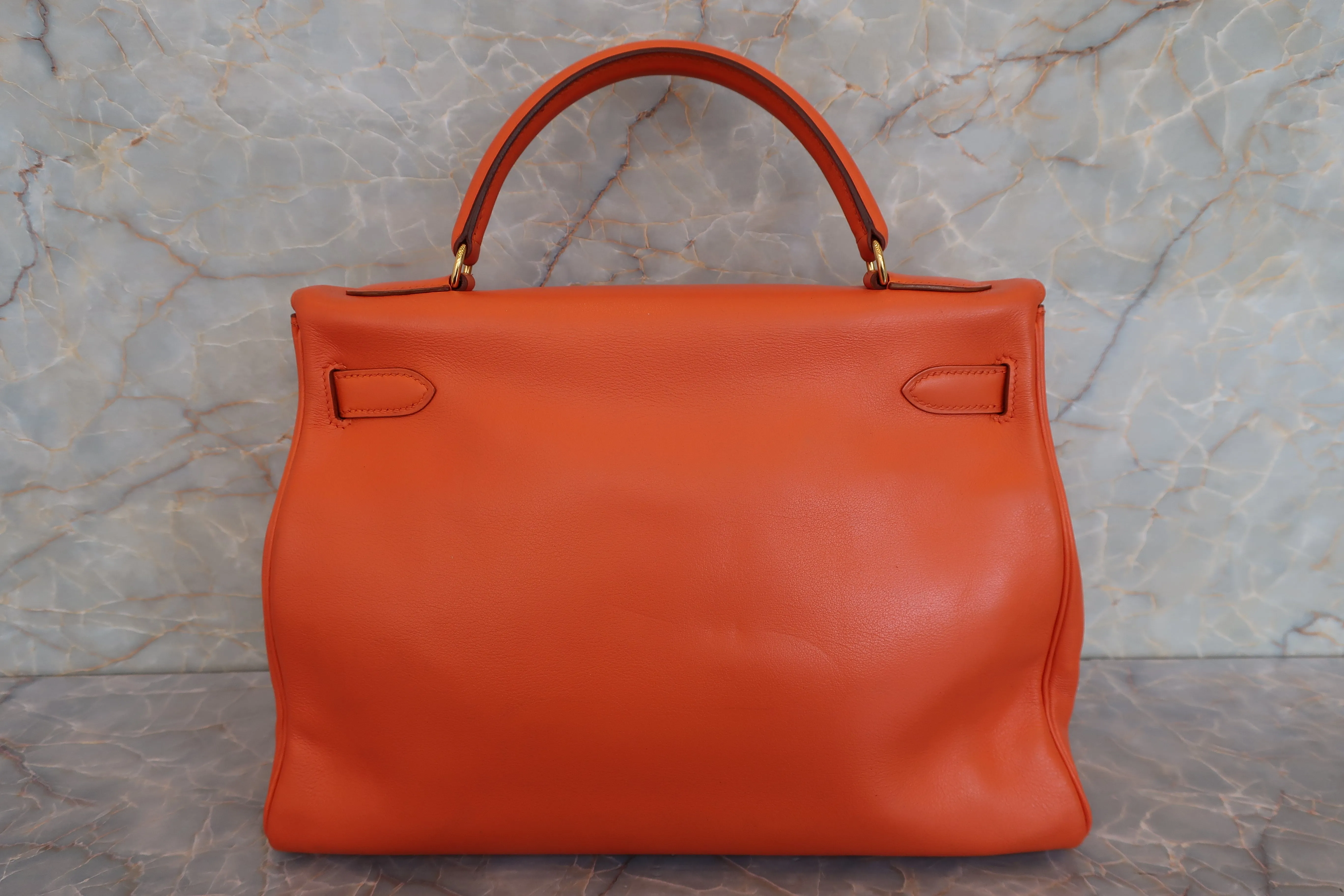 HERMES／エルメス バーキン35 トリヨンクレマンス タバックキャメル □L刻印 ハンドバッグ 600080099