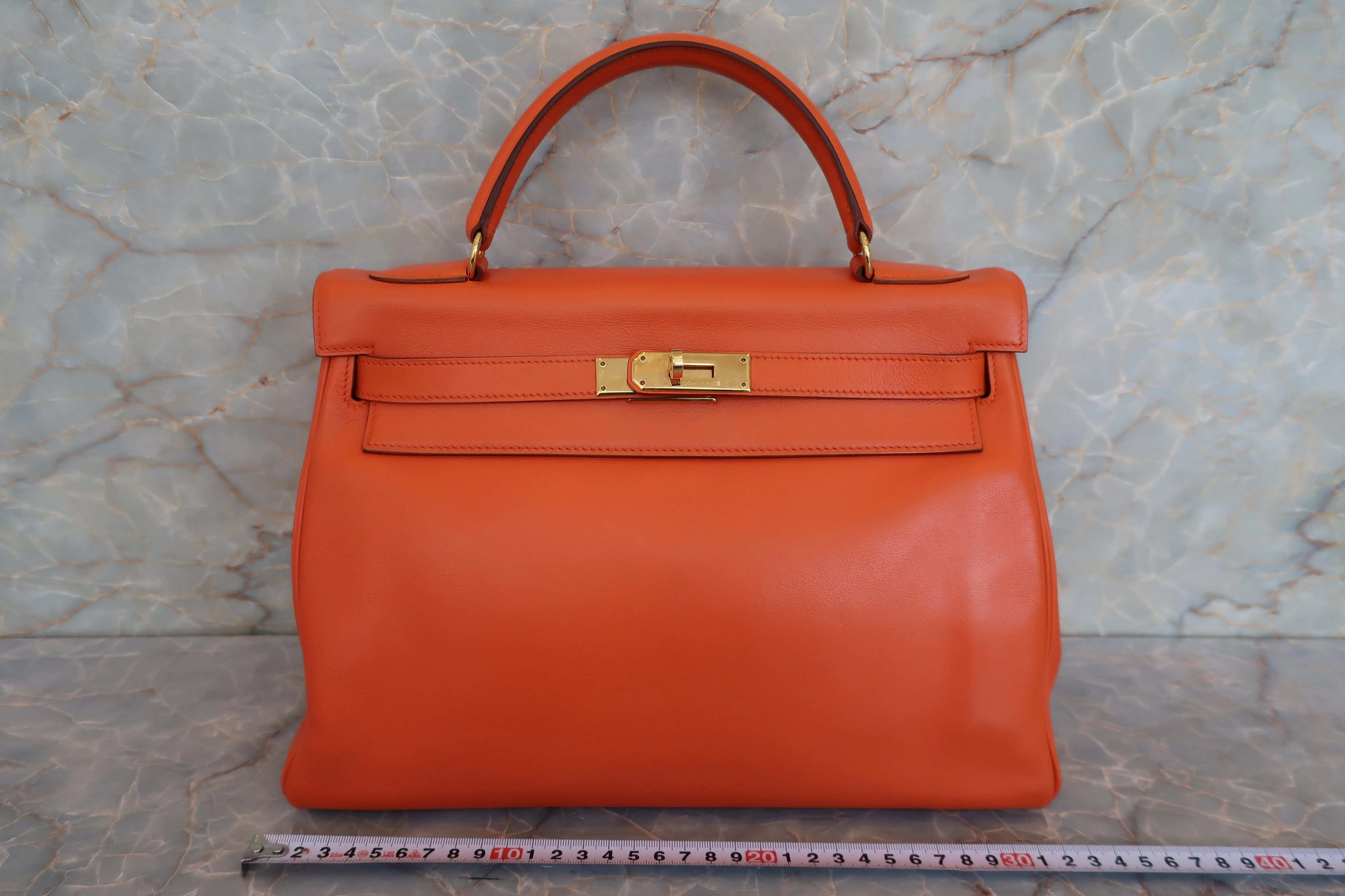 HERMES／エルメス バーキン35 トリヨンクレマンス タバックキャメル □L刻印 ハンドバッグ 600080099